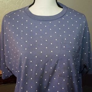 LADIES DENIM BLUE TEE